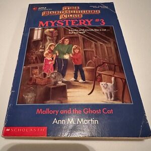 Baby-Sitters Club Mystery #3 Mallory and‎ the Ghost Cat Ann M. Martin Book